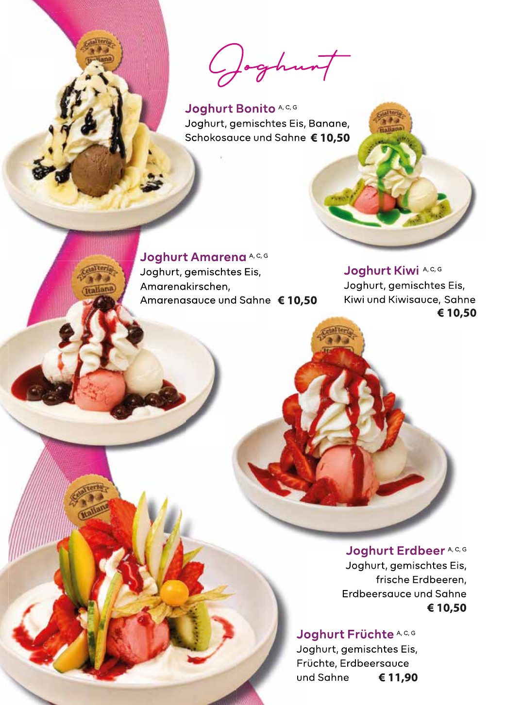 Eiskarte ALPZ Gelato & Cafe – Seite 16