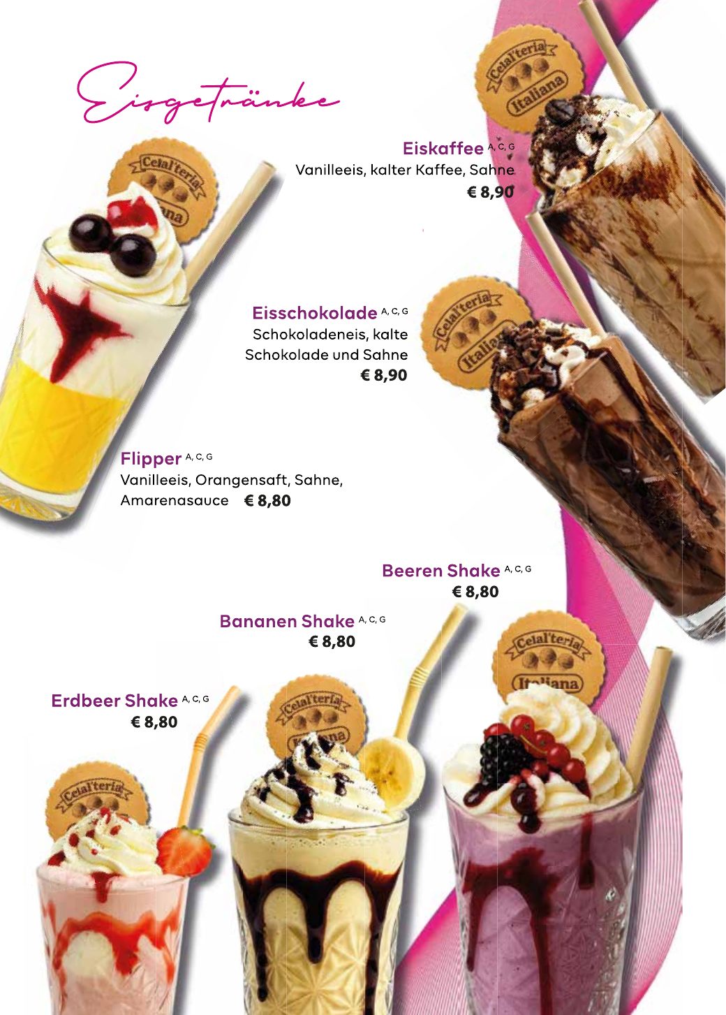 Eiskarte ALPZ Gelato & Cafe – Seite 17